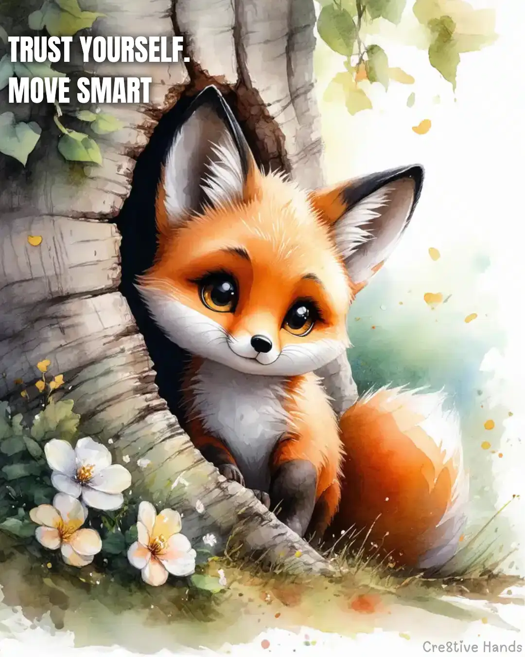 Trust Yourself – Move Smart (Free Fox Poster) — Preview